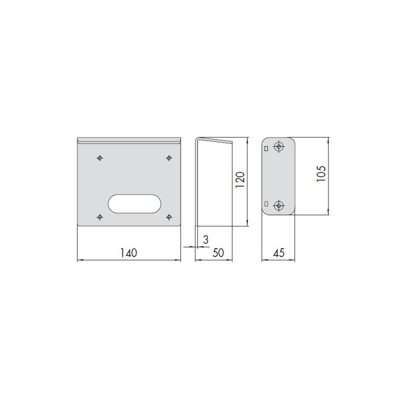 Cisa protective roof 07061 for electric gate locks