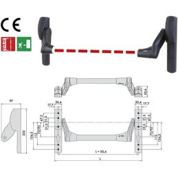 Maniglione antipanico Cisa 59617.00 0FR per serrature