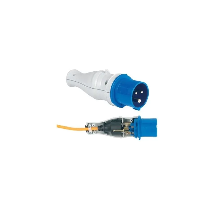 Adattatore CEE 2P+T 16A 250 V attacco Shuko 16A intern Adattatore CEE 2P+T 16A 250 V attacco Shuko 16A intern