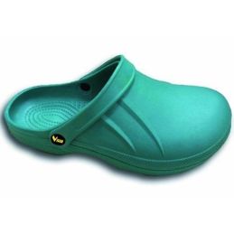 Green EVA plastic clog (not accident prevention)