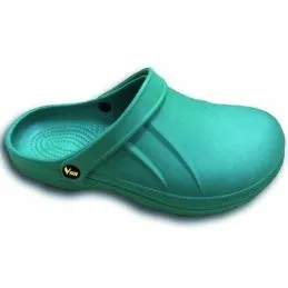 Green EVA plastic clog (not accident prevention)