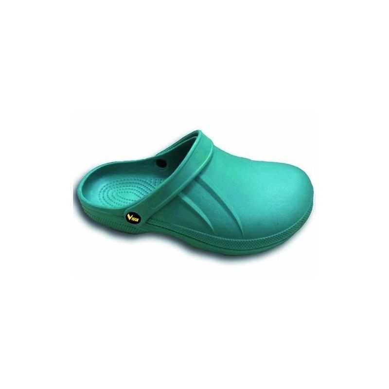 Green EVA plastic clog (not accident prevention)