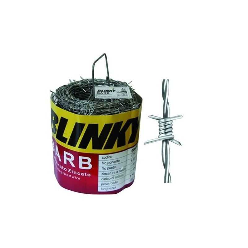 Galvanized barbed wire - mt. 250 Blinky Barb