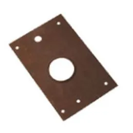 Piastra di rinforzo 139x216x2 al manganese per serrature