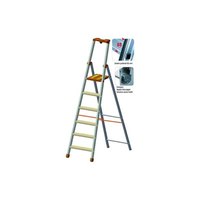 Aluminum ladder Facal PIU+SU EN-131