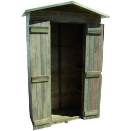 Garden wardrobe in wood 135x61x201h Blinky GILDA