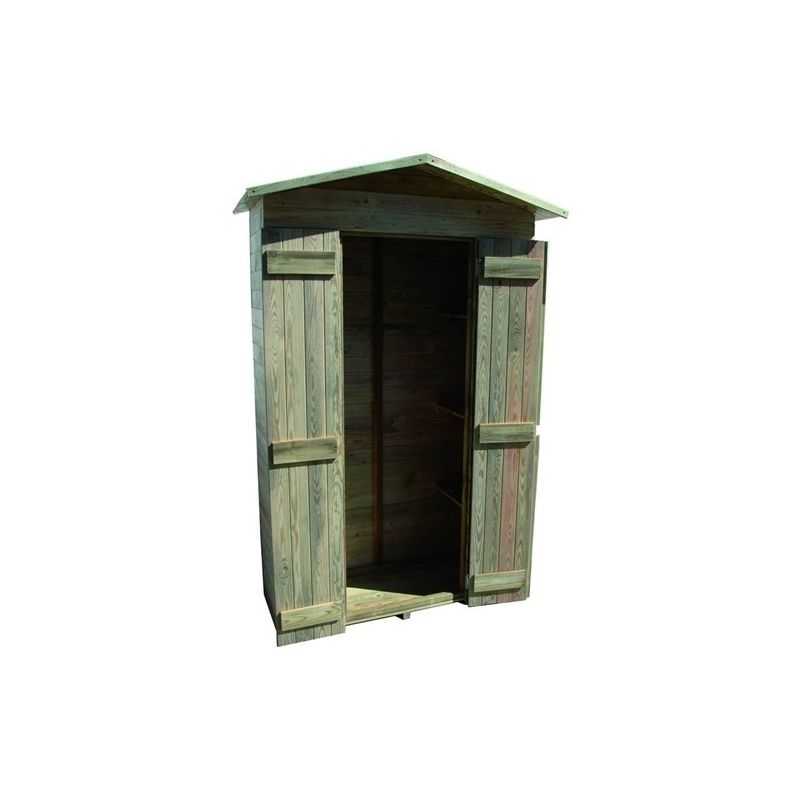 Garden wardrobe in wood 135x61x201h Blinky GILDA