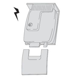 Electro-lock applied Cisa 11823 for automatic gates