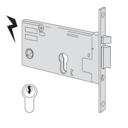 Cisa 14350 electric lock to insert for band h 77