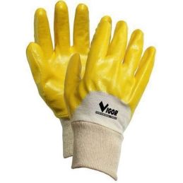 Guanto in nylon/nitrile Jap giallo - conf. minima 10 pz.