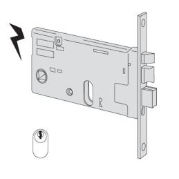 Serratura elettrica Cisa 14460 infilare per fascia h 77