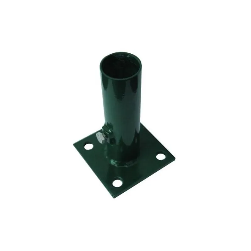 Base per palo recinzione tondo d.38 VERDE VIGOR c/vite Base per palo recinzione tondo d.38 VERDE VIGOR c/vite