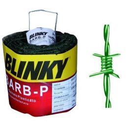 Plasticized galvanized barbed wire - mt. 100 Blinky Barb-P