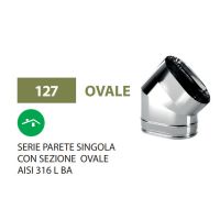 Canne fumarie Inox AISI 316 Mono Ovali Matteoda