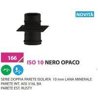 ISO 10 NERO OPACO Canna fumaria coibentata